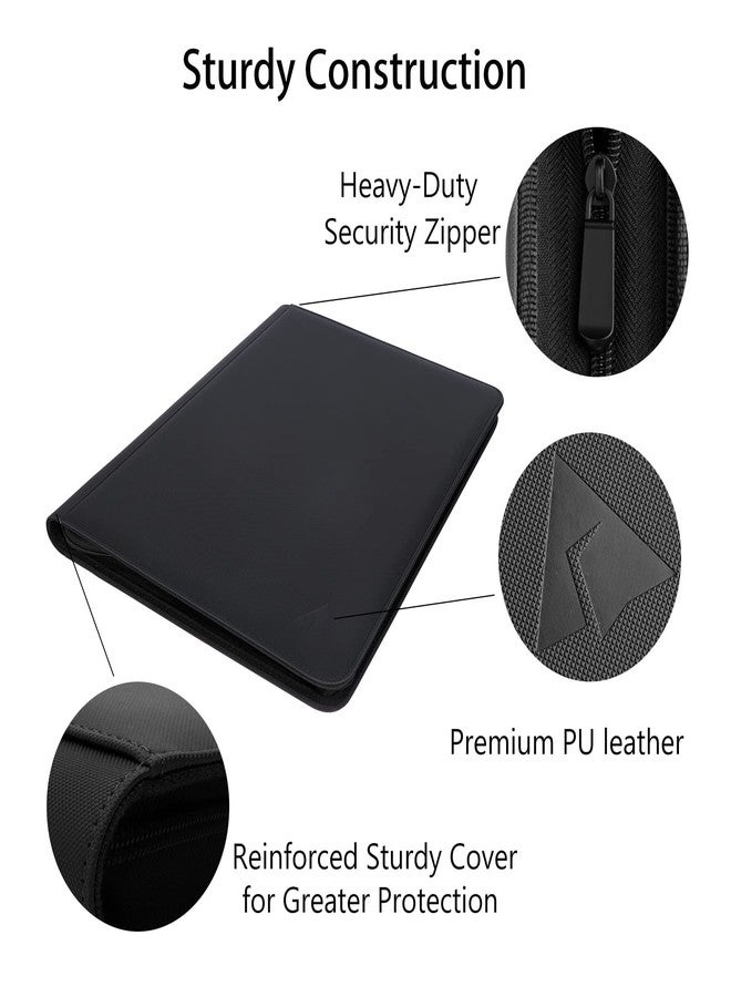 Rieton 16 Pocket 1024 Card Binder, Large Ringless Side Loading Pockets Trading Card Album Folder for TCG - Image 2